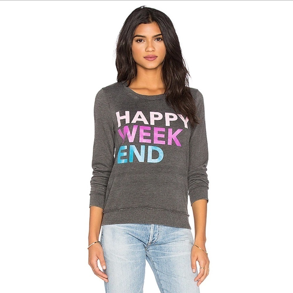 Chaser Revolve Weekend Graphic CrewNeck Sweatshirt